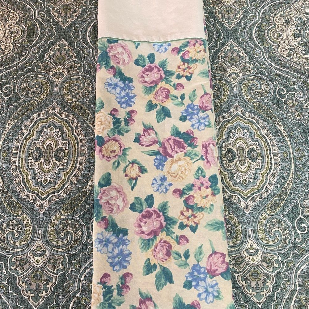Floral King sized vintage pillowcase mix and match
